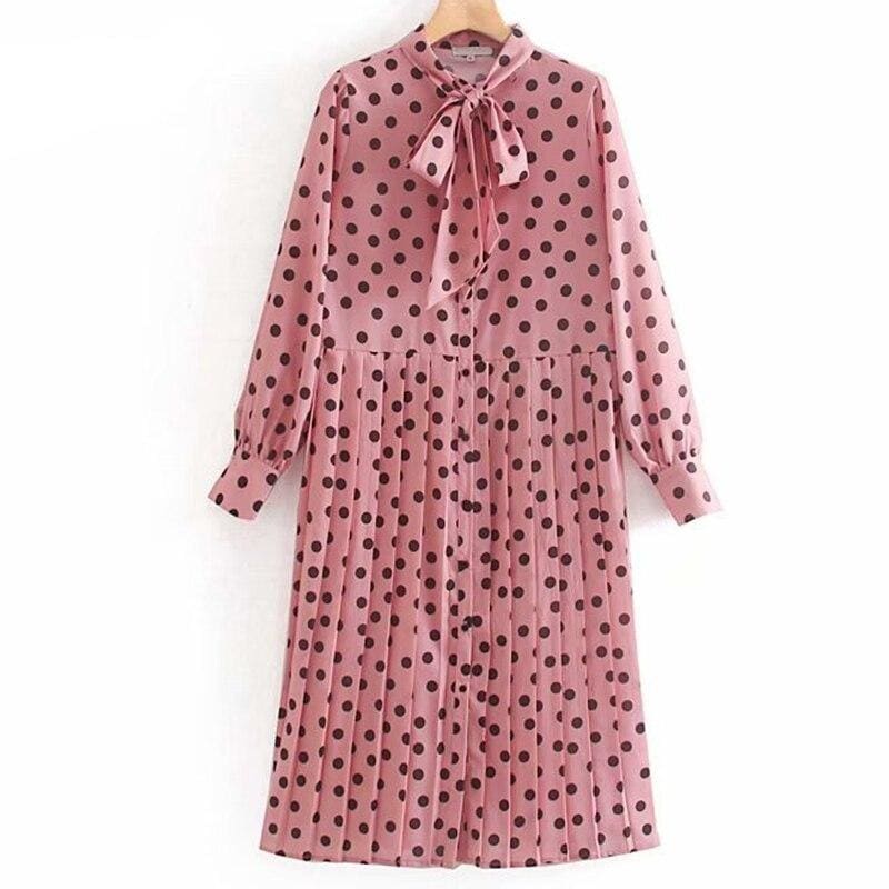 Robe Vintage Pour Femme Rose
