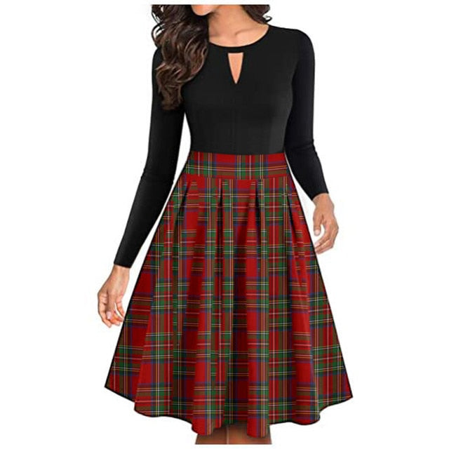 Robe Vintage Rouge Grande Taille