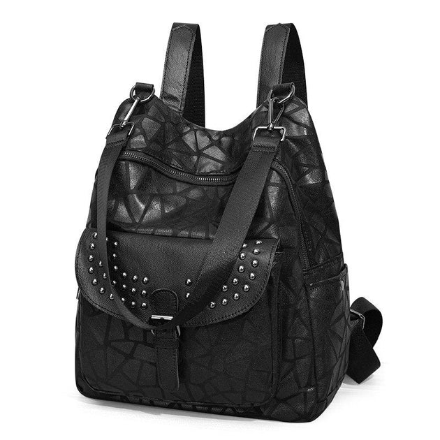Sac à Dos En Cuir Véritable Marron - Style Vintage Avec Bandoulière - Marque JMB - Taille Medium - Neuf Avec étiquettes