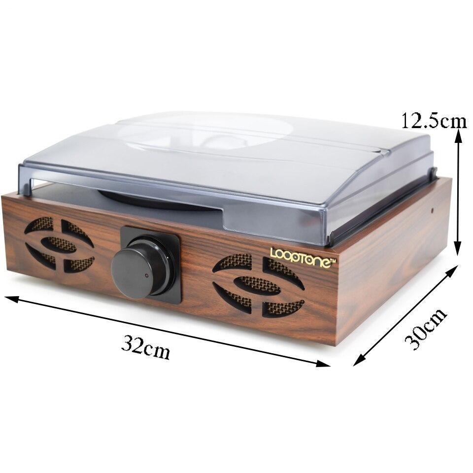 Tourne disque bois vintage