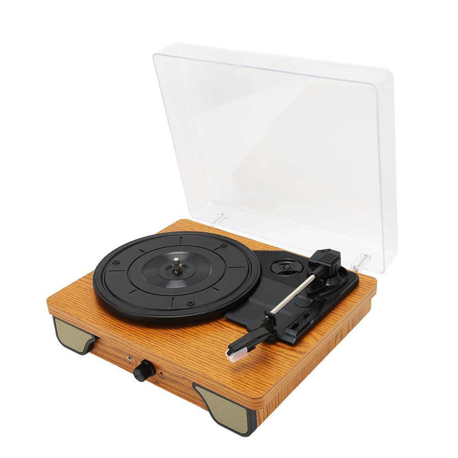 Tourne disque vintage bois