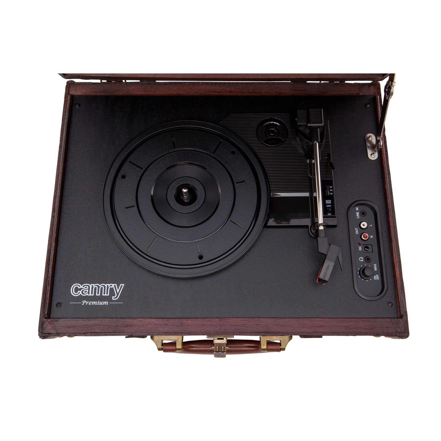 Tourne disque vintage caisse en bois