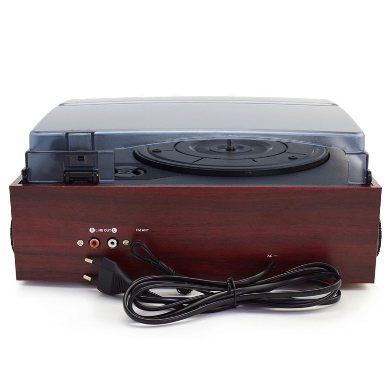 Tourne disque vintage marron