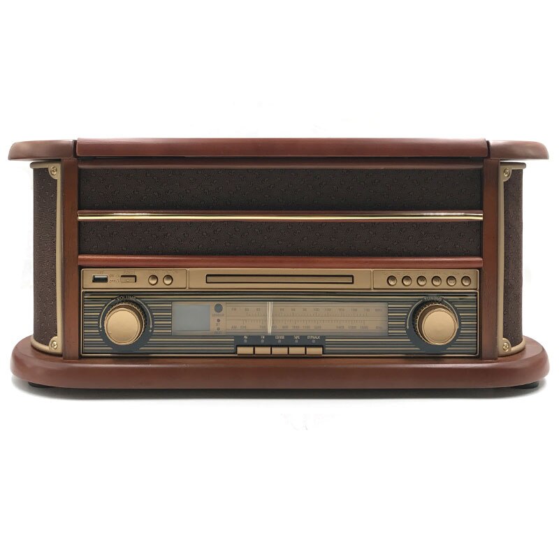 Tourne Disque Vintage Marron Rétro