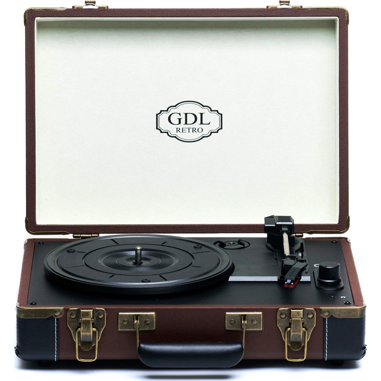 Tourne disque vintage rouge