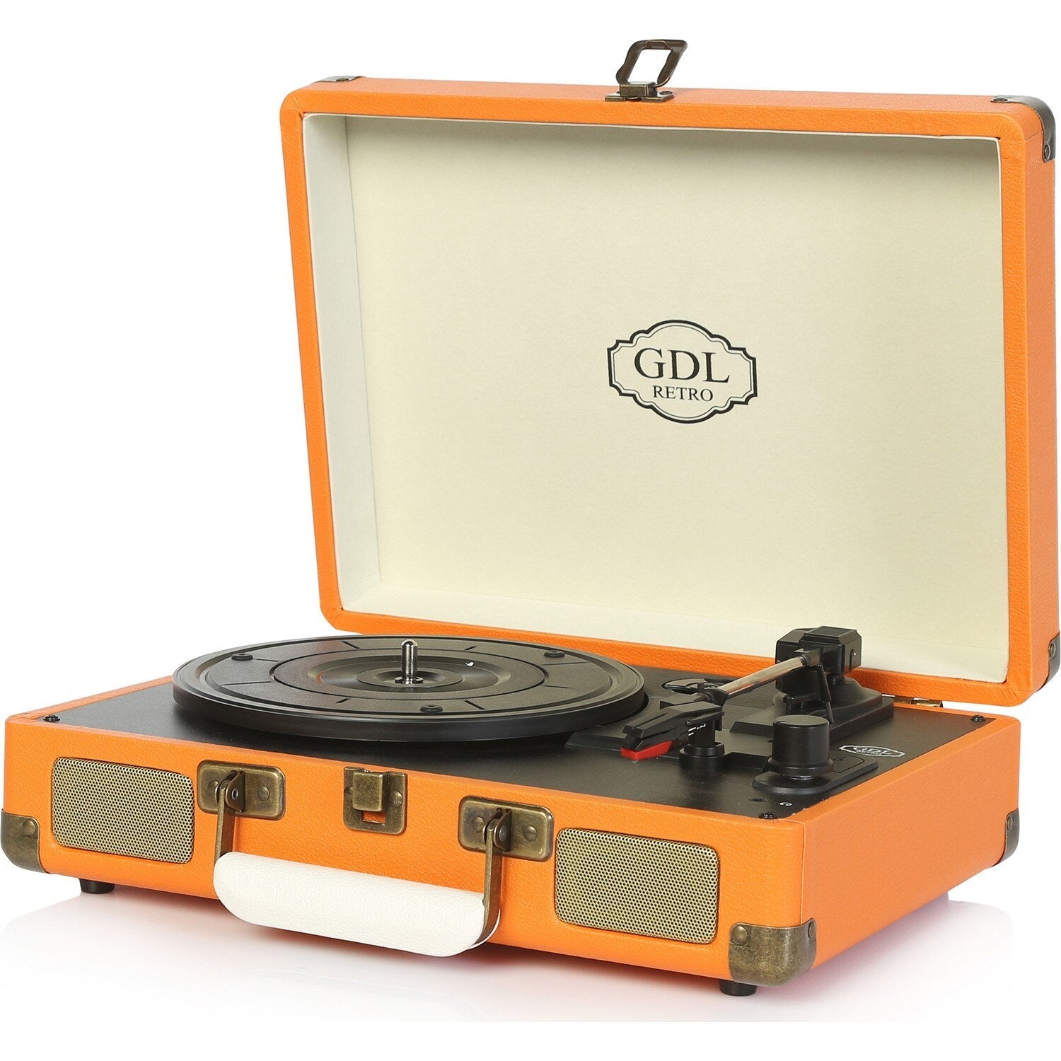 Tourne disque vintage rouge