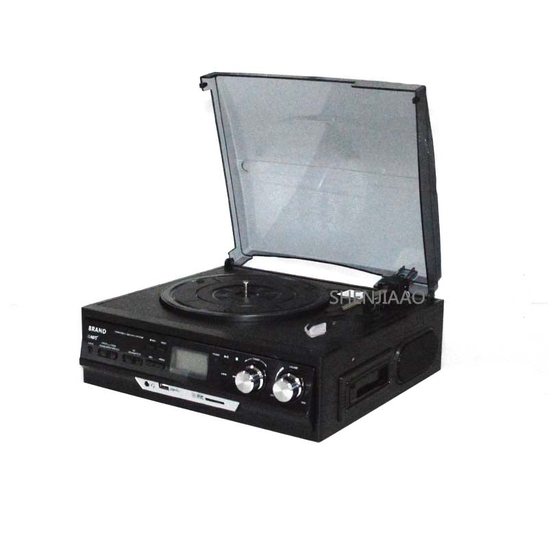 Tourne Disque Vintage Tout Noir