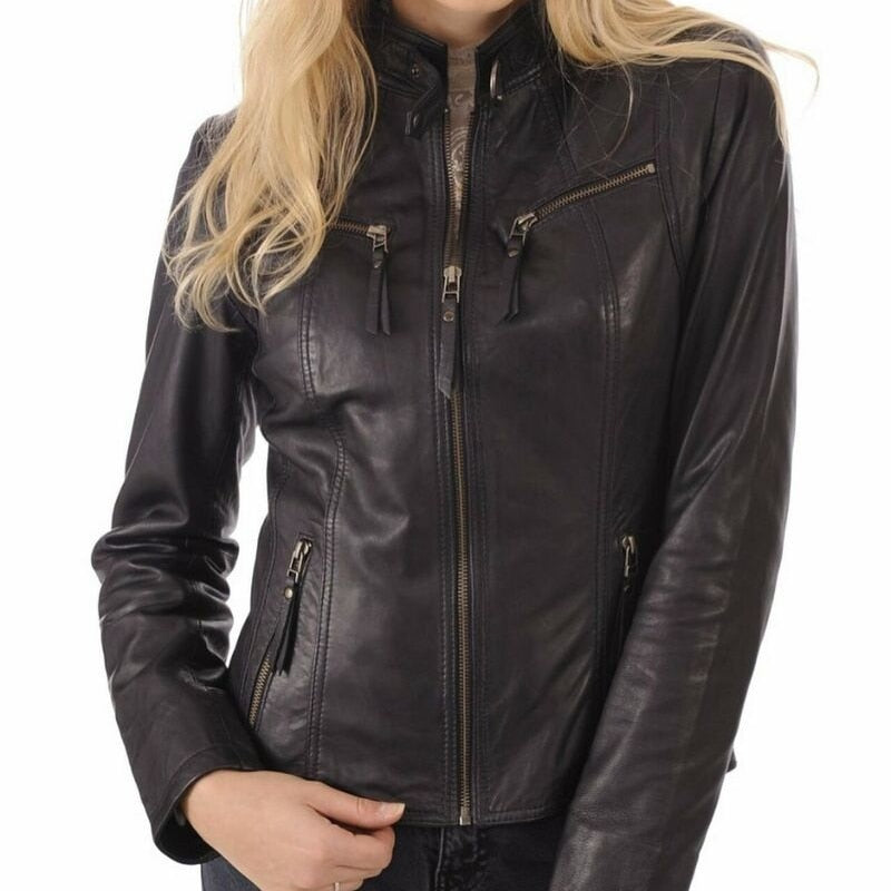 Veste Cuir Femme Vintage
