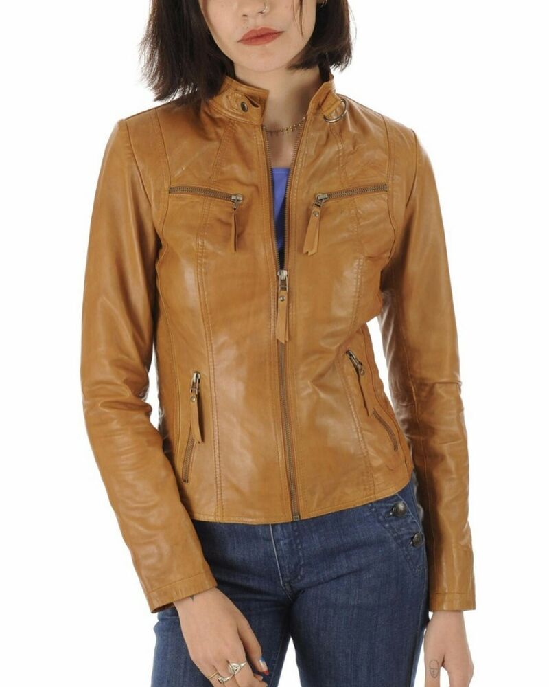 Veste Cuir Femme Vintage