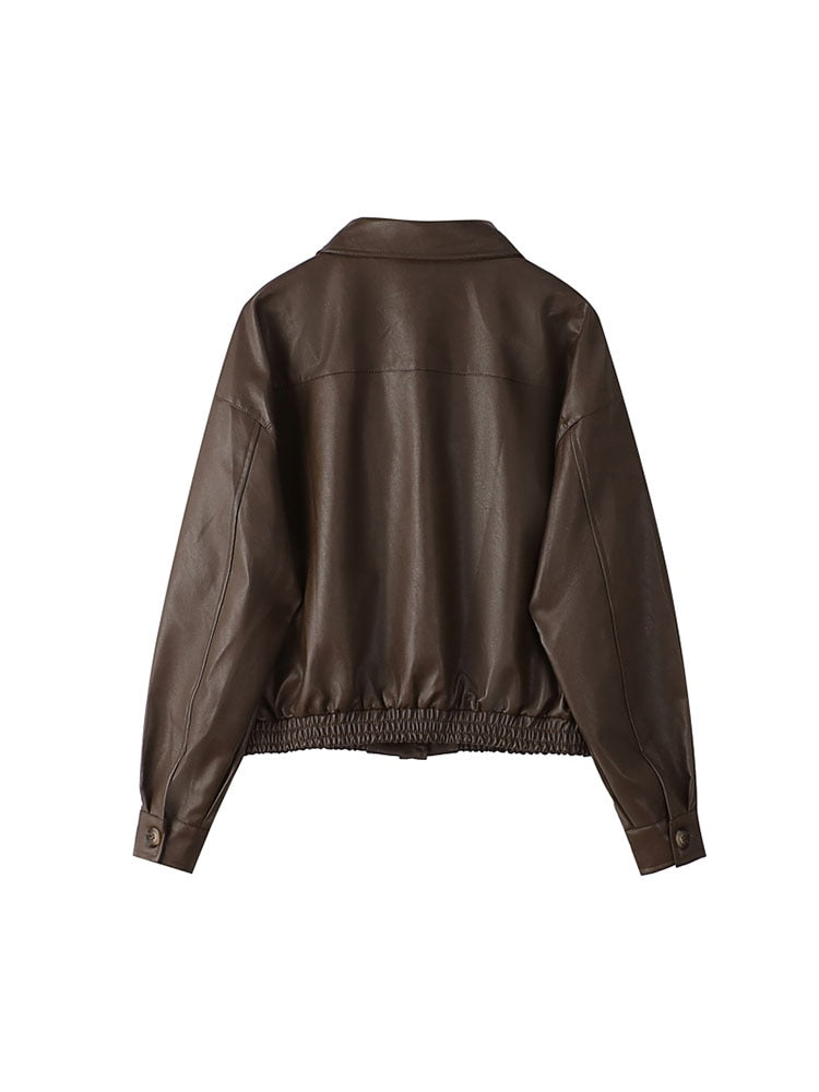 Veste Femme Cuir Vintage