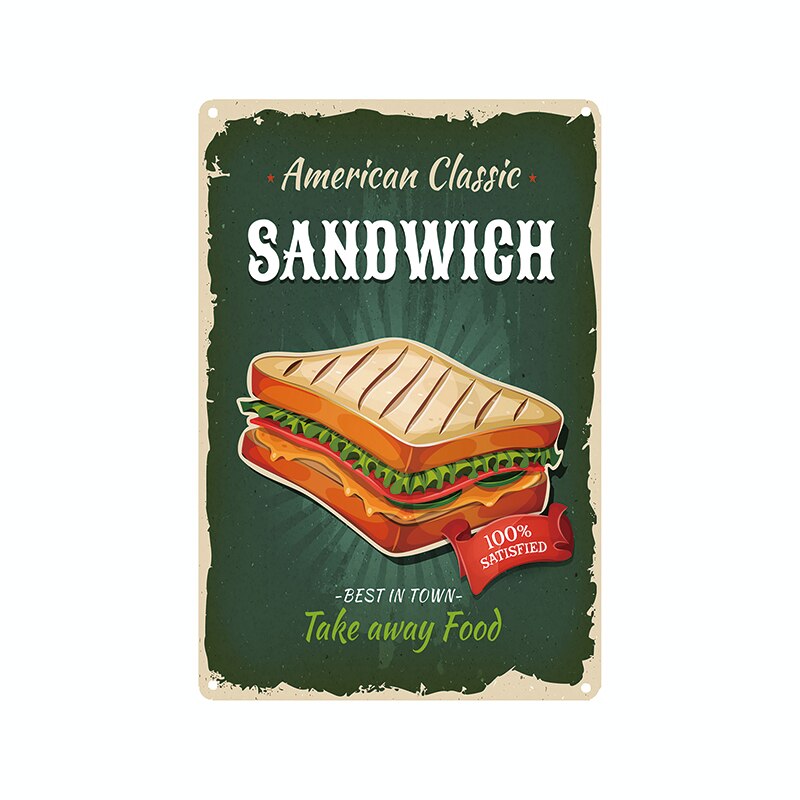 Vintage Fast-Food Poster
