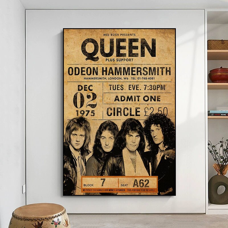 Vintage Queen Concert Poster