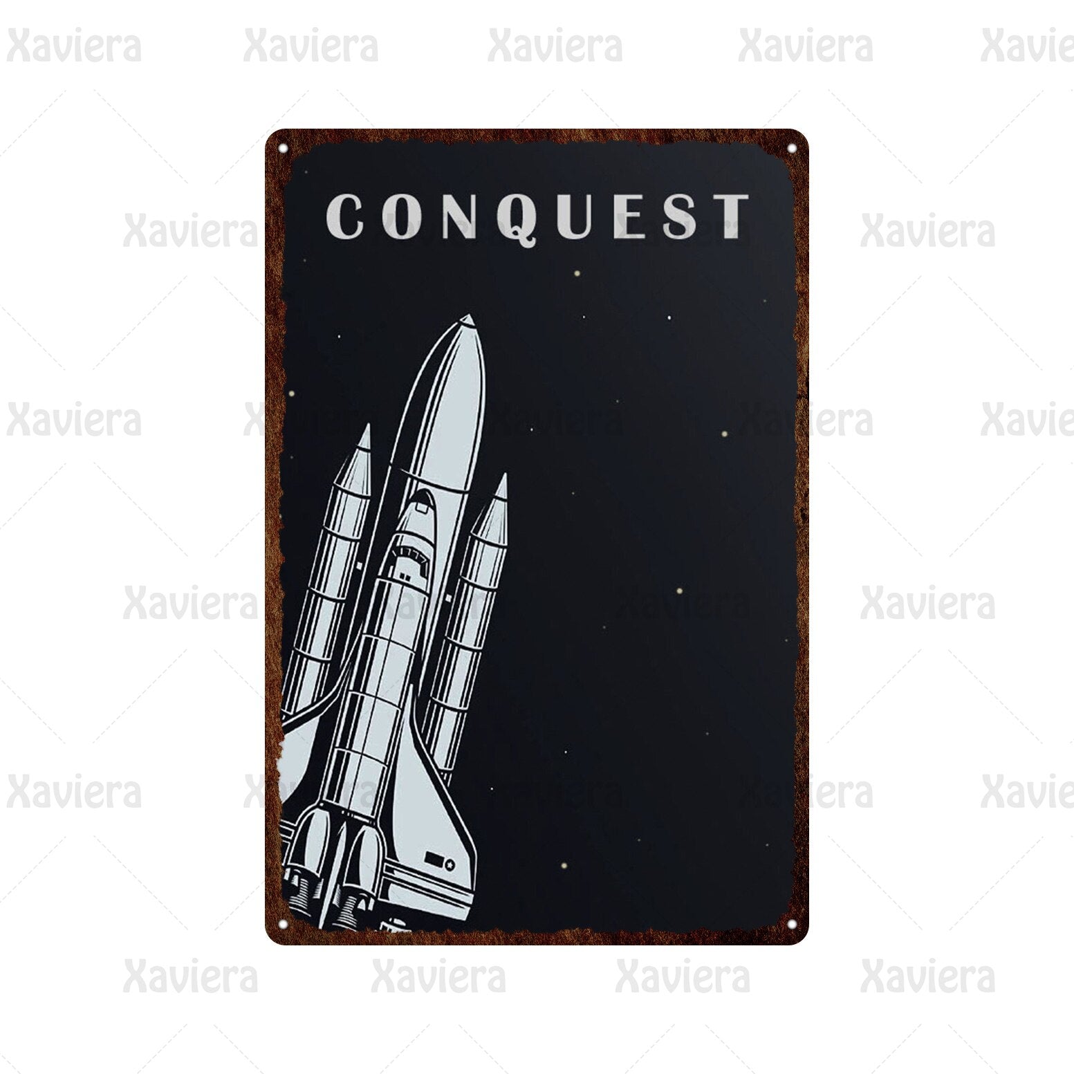 Vintage Rocket Poster