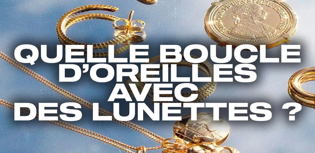 Boucles D'oreilles Clous Rétro - Forme Lunettes Aviateur En émail 3D Couleur Or - Occasion RARE