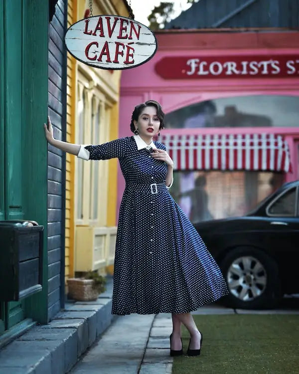 comment-porter-une-robe-vintage