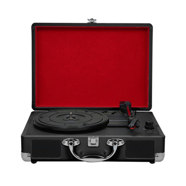 Hot Vinyl Turntable Vintage Phonograph Record Player Stereo Sound 33/45/78 RPM Built - in Speakers
