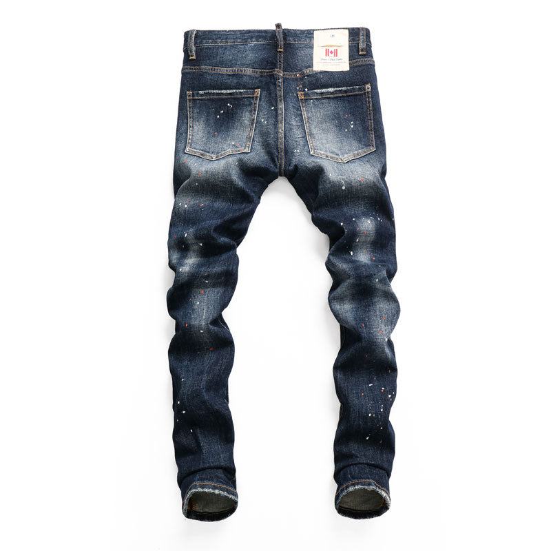 Jeans Vintage Bleu Foncé