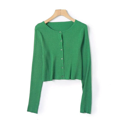 Pull Coton Vert Vintage