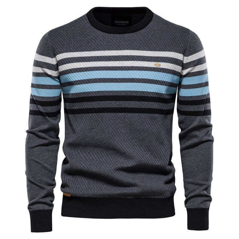 Pull Vintage Homme Col Rond