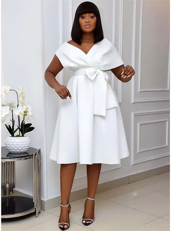 Robe de ceremonie pour femme ayant du ventre sale