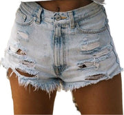 Short Jean Taille Haute Vintage Femme