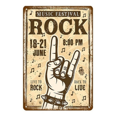 Affiche Poster Vintage Concert Rock
