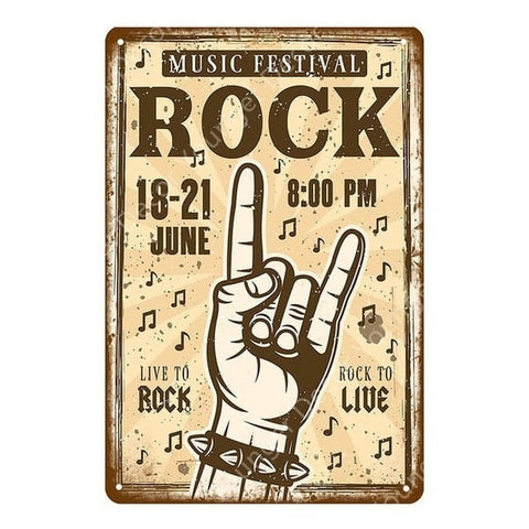 Affiche Poster Vintage Concert Rock - Éternel Vintage