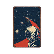 Astronaute Vintage Poster