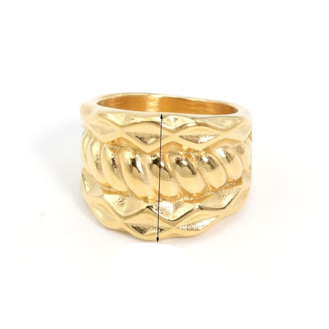 Bague vintage femme or