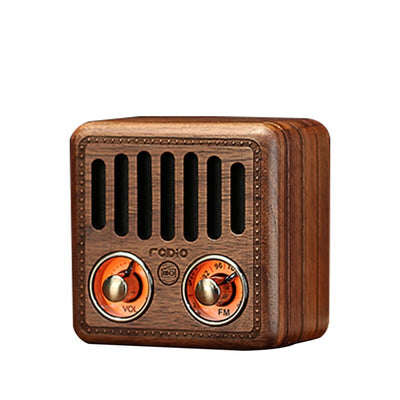 Enceinte Emie Vintage En Bois Bluetooth - design au look Radio