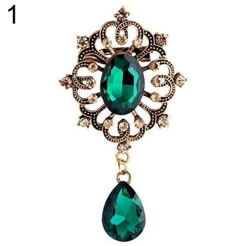 Boucle D’Oreille Vintage Verte