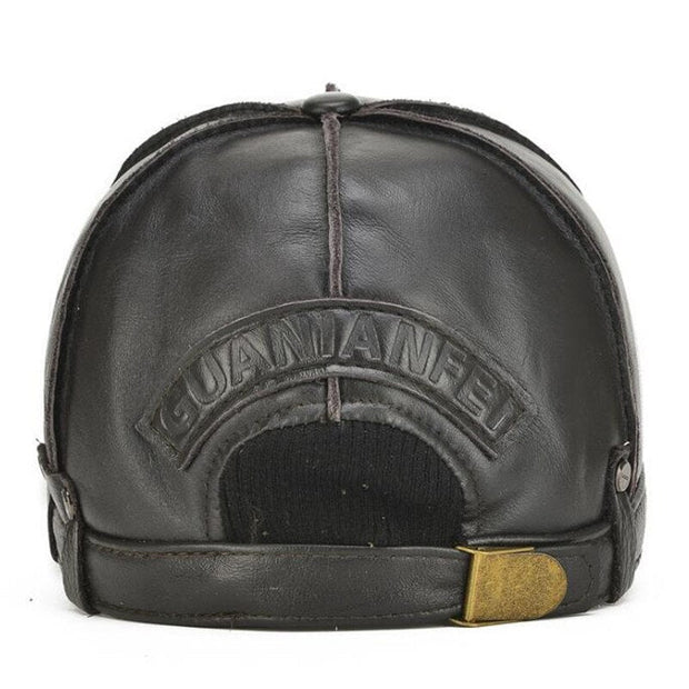 Casquette Vintage Cuir Homme