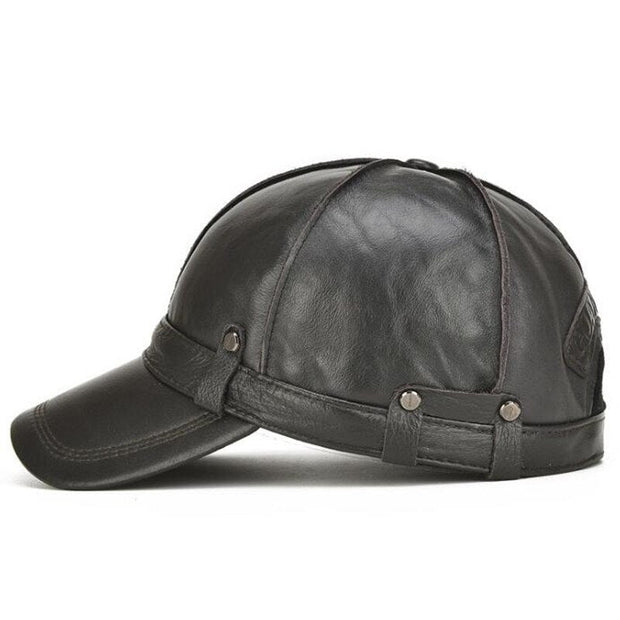 Casquette Vintage Cuir Homme
