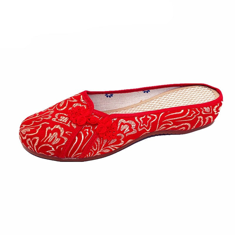 Chaussure vintage femme rouge