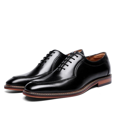 Chaussures Noires Cuir Homme Vintage