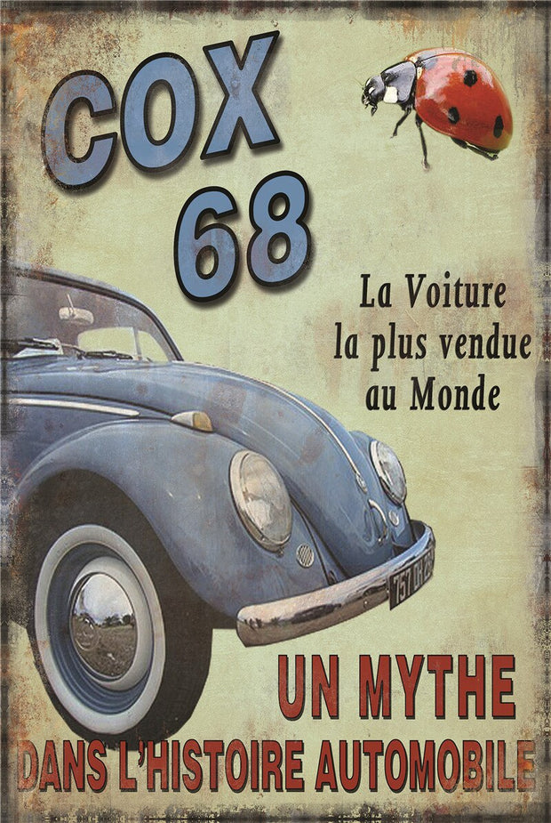 Coccinelle Voiture Poster Vintage
