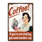 Coffee Vintage Poster Girl