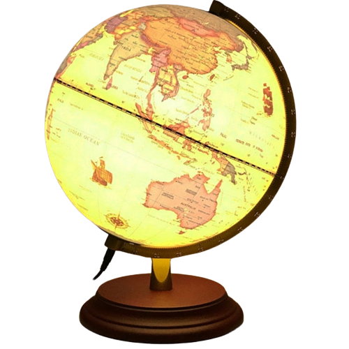 Globe Terrestre Vintage Lampe