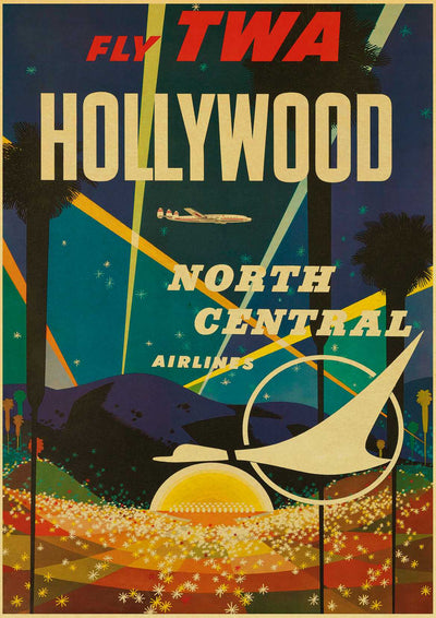 Hollywood 50S 60S Vintage Poster