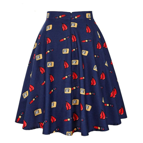 Jupe Bleu Roi Vintage