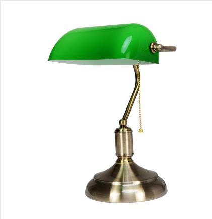 Lampe De Banque Vintage Vert