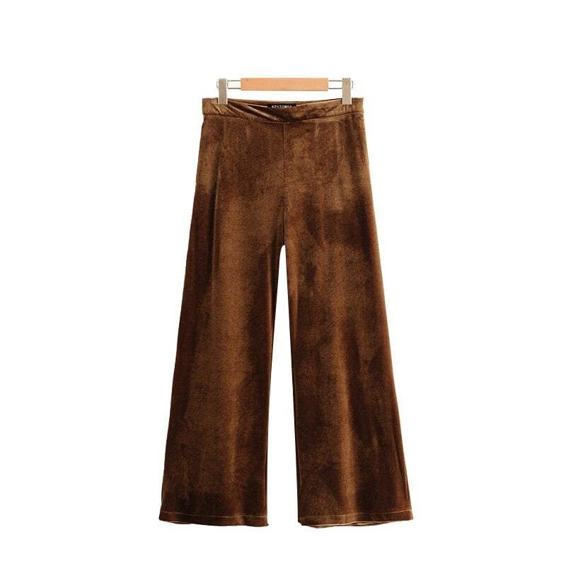 Pantalon Velours Vintage Marron