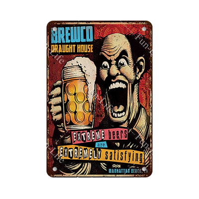 Petit Tableau Ambiance Bar Retro Vintage