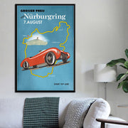 Poster Course Automobile Vintage