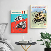 Poster Course Automobile Vintage