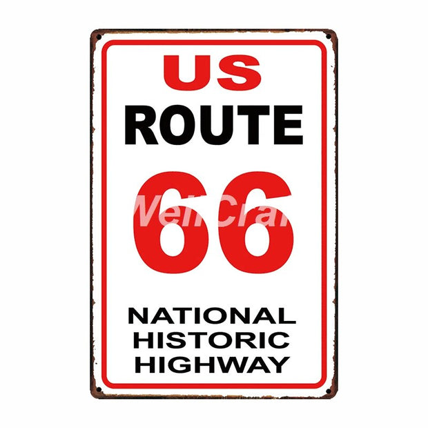 Poster Route Us Vintage