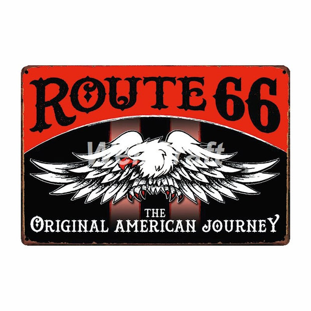Poster Route Us Vintage
