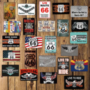 Poster Route Us Vintage
