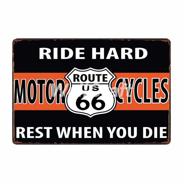 Poster Route Us Vintage