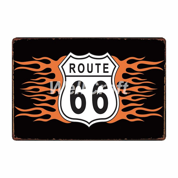 Poster Route Us Vintage